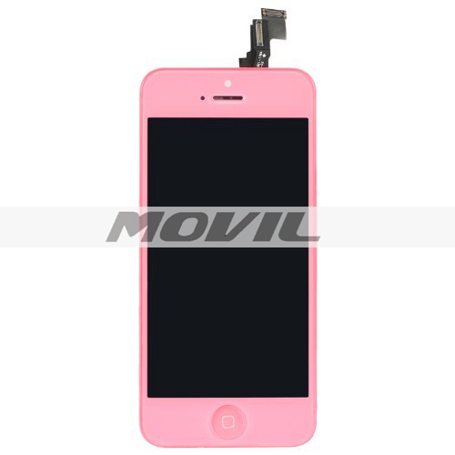 LCD display Touch Screen Digitizer Assembly for Iphone 5c Pink